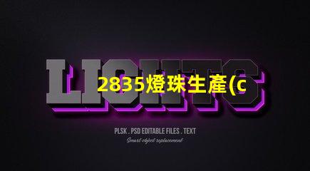 2835燈珠生產(chǎn)廠家高效能LED光源供應(yīng)商推薦