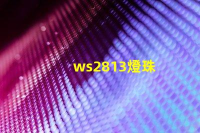 ws2813燈珠
