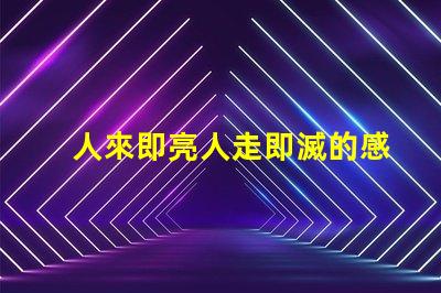 人來即亮人走即滅的感應(yīng)燈高效節(jié)能照明解決方案