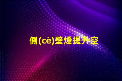 側(cè)壁燈提升空間氛圍的理想選擇