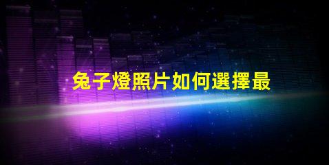 兔子燈照片如何選擇最適合您的兔子燈設(shè)計