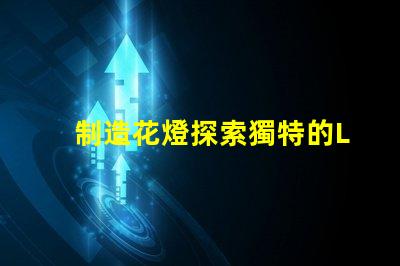 制造花燈探索獨特的LED花燈制作技巧