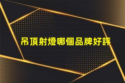 吊頂射燈哪個品牌好評測最受歡迎的吊頂射燈品牌