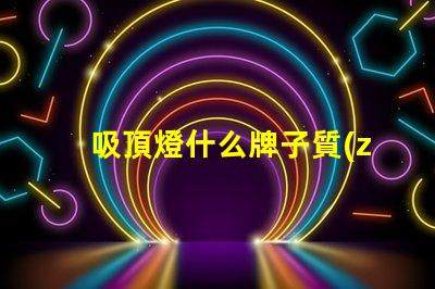 吸頂燈什么牌子質(zhì)量好又實(shí)惠優(yōu)質(zhì)與經(jīng)濟(jì)性的完美平衡