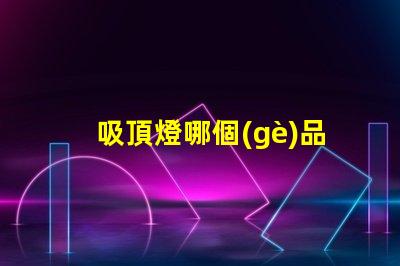 吸頂燈哪個(gè)品牌好優(yōu)質(zhì)吸頂燈品牌推薦與比較