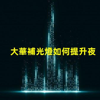 大華補光燈如何提升夜間安全性夜間照明解決方案解析