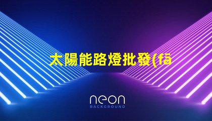 太陽能路燈批發(fā)廠家如何選擇最具性價比的供應(yīng)商