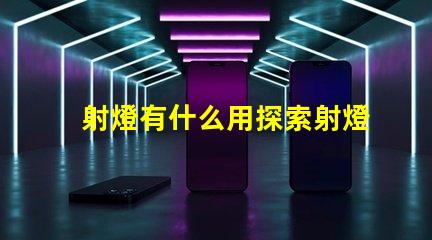 射燈有什么用探索射燈在照明設(shè)計中的多重功能
