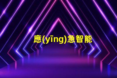應(yīng)急智能疏散提升安全效率的智能解決方案