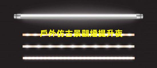 戶外仿古景觀燈提升夜間美感的照明方案