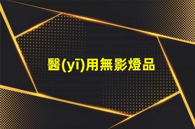 醫(yī)用無影燈品牌揭秘市場(chǎng)上最受歡迎的無影燈品牌